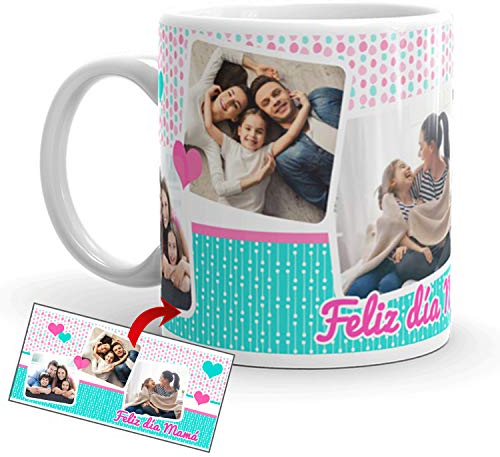 Kembilove Taza de Café para día de la Madre – Taza de Desayuno con Frase y Foto Personalizada – Taza de Café y Té para Mamá – Taza de Cerámica Impresa – Regalos Originales