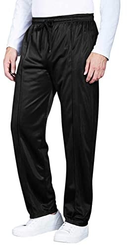 Chums Men's Easy Pull-On Track Pant with Full Elasticated Waistband | Wardrobe Essential Lightweight Stretch Waist Tracksuit Bottoms / Jogger Activewear with Durable Drawstring / Drawcord