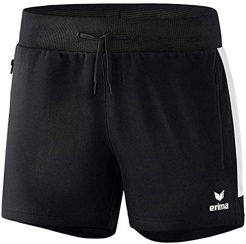 Erima Damen Squad Kurze Trainingsshort (1152008), schwarz/weiß, 42