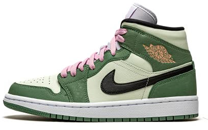 Nike Air Jordan 1 Mid Herren-Sneaker., Grün , 40.5 EU