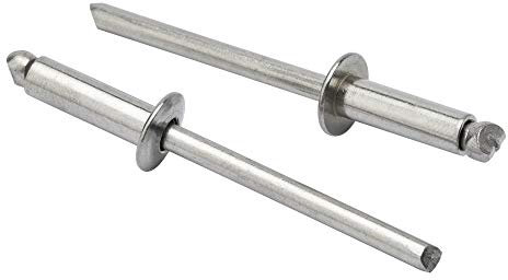 ISPINNER 50 rivetti ciechi in acciaio inox, 4,8 x 16 mm, confezione da 50