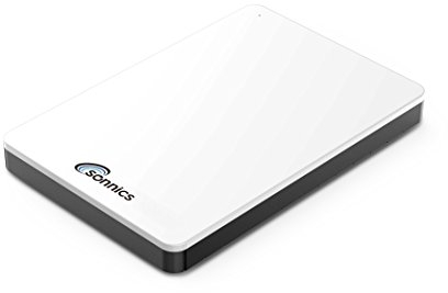 Sonnics 320GB USB 3.1 Tipo C Esterni Portatile Hard-Disk per Finestre PC, Mac, Smart TV, XBOX ONE/Serie X & PS4 /PS5, Bianco