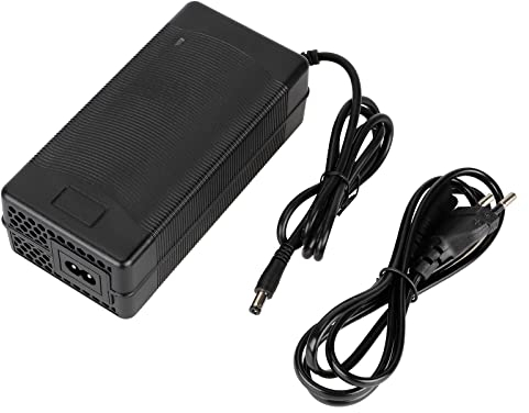MotuTech 54.6V 2A DC2.1 Chargeur de Batterie de Vélo Scooter Trottinette électrique Batterie 48V 2A Li-ION Li-Poly Lithium 5.5 * 2.1mm Connecteur Adaptateur pour Scooter Vélo électrique
