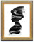 Monframe barocker Bilderrahmen Luxor - 40x50 cm Gold Schwarz - Echtholzrahmen im Antik Stil