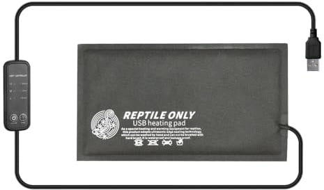 DONGKER Reptile Heating Mat,4W USB Terrarium Non-Adhesive Heat Pad Timing Control Under Tank Warmer for Snake Lizard Frog Fish