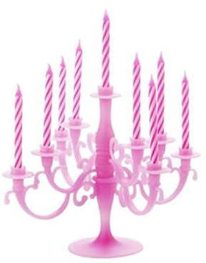 Lisbeth Dahl Cake Chandelier Rosa Tortenaufsatz mit 9 Kerzen