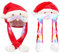 XineYuor 2 Stück Weihnachtsmütze,Plüsch Weihnachtsmann Mütze Partyhut,Nikolausmütze Weihnachts Mütze mit Beweglichen Ohren Weihnachtsmütze Lustige für Erwachsene Kinder Cosplay Weihnachten (B)