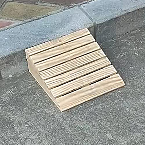 Schwellenrampe, Holzrampe für Türen mit Stufen, elektrische Rollstuhlrampen für Rollstühle, Roller, Fahrräder, leichte Schwerlast-Autoaufzüge, 3 4 5 6 7 Zoll Steigung (Größe: Höhe 15 cm/5,9