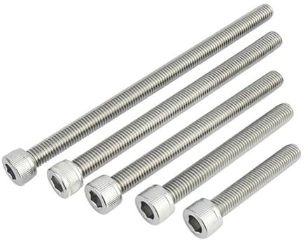 M2x40mm Zylinderschrauben mit Innensechskant Längere Gewinde Verlängerte Gewinde Extra lange Gewinde Extra lange Fäden Edelstahl 50 Stück