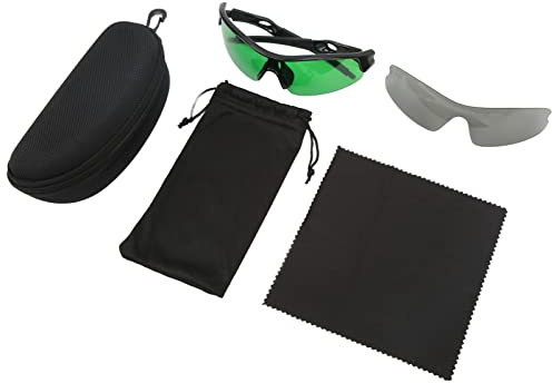 Topiky UV Schutz Schutzbrille, Hydroponik LED Wachstumsraumbrille mit Aufbewahrungsbox, Augenschutzbrille, UVA und UVB, HPS Lichtschutz UV Brille