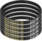 sourcing map HTD-3M Zahnriemen aus Gummi, 70 Zähne, 210 mm Teilungslänge x 6 mm Breite x 2,4 mm Höhe, geschlossene Schleife, 5 Stück
