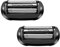 53B Ersatz-Rasiererkopf, kompatibel mit B***n Series 5/6 5020cs 5018s 5035s 5049cs 5050cs 6020s 6040cs 6075cc 6072cc 6090cc, 2 Stück