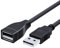 ltteea USB 2.0 Extension Cable,High-Speed USB Extender Cord Type A Male to A Female,5Gbps Data Transfer Extension Cord for Keyboard,Mouse,Printer,Hard Drive,Webcam,Xbox (Black) (3m)