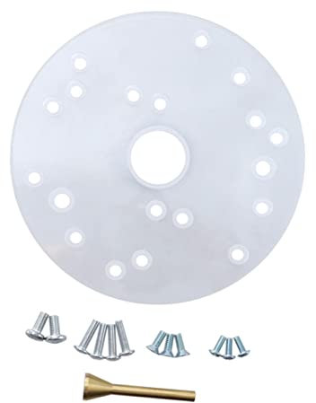 Angoily Router Plate Acrylic Router Mount Parts Extended Base Plate Strong Brass Alignment Pin