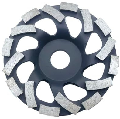 Disco diamantato 125 mm per macinare il calcestruzzo, mola abrasiva per levigare cemento, pietra, granito (1 pezzo)