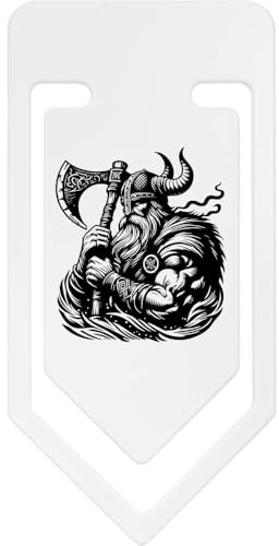 Azeeda 141mm 'Viking Warrior with Battle Axe' Giant Plastic Paper Clip (CC00102565)