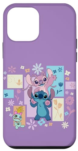 Hülle für iPhone 12 mini Disney Stitch & Angel Spring Easter Friendly Flower Faces