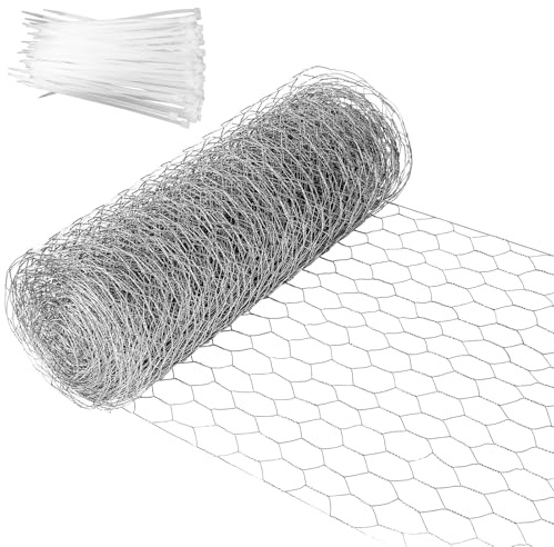 Kaninchendraht, 0.4 m x 12 m Hasendraht, Wühlmausgitter, Maschendraht Maschendrahtzaun Hasendraht Drahtzaun, Maschendraht Hühnerdraht Feinmaschig für Tierzaun, Gartenzaun und Heimdekoration