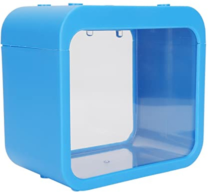TARSHYRY LED-Licht, Mini-Aquarium für Zuhause, Schreibtisch-Dekoration, Transparentes Design, Nachtlicht, Aquaponic Betta Aquarium für Büro, 13 X 8 X 12 cm