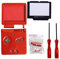 Timorn Full Gehäuse Shell Fall Deckel + Screen Protector Teil + Tri-Wing + Kreuz Schraubendreher Reparatur für Gameboy Advance GBA SP (Wein Red Pack)