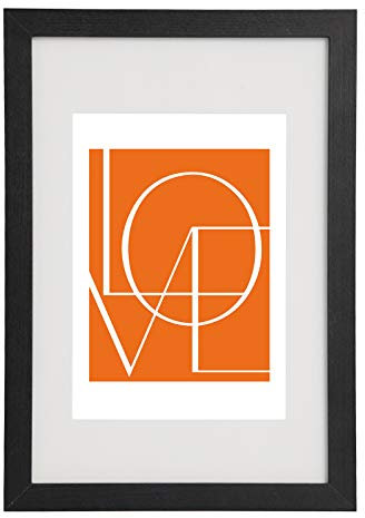 WOLTU Bilderrahmen 10x15 cm, Fotorahmen zum vertikalen oder horizontalen Aufhängen/Aufstellen, Holzrahmen mit Passepartout, Posterrahmen Collage Wanddeko, Schwarz