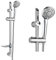 ECOSPA Riser Kit With Slide Bar, Head, Hose, Holder and Soap Dish - Adjustable Height Bracket for Bathroom Shower