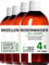 2.000-ml (4 x 500-ml) ESSBARES MIZELLEN ROSENWASSER 100% Naturrein Essbares Mizellenwasser, Gesichtswasser, Gesichtsreinigungswasser NATURMEDIN®