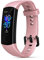 HONOR Band 5 Fitness Tracker, Fitness Watch with Heart Rate, Blood Oxygen, Sleep Monitor, Waterproof Smart Watch Women Men, Pedometer Step Counter Watch Activity Tracker Android IOS (Pink)