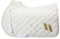 Back on Track® Embroidery Collection Schabracke Jump schwarz oder Weiss (Pony, Weiss)