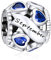 NINGAN Charms in argento 925 Settembre pietra natale perline adatto per braccialetti da donna regalo di giorno festivo