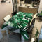 Surwin Tischdecke Tischtuch Pflegeleicht Abwaschbar Schmutzabweisend Tischwäsche (Monstera 2,140x200cm)