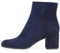Stivali da Donna Stivali Chelsea in Pelle Tacco a Blocchetto Stivaletti Satin Ankle Boots Cerniera Tronchetti Invernali Impermeabile Antiscivolo Outdoor Trekking Scarponi,Blu,37 EU