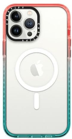 CASETiFY Impact iPhone 13 Pro Max Case [4X Military Grade Drop Tested / 8.2ft Drop Protection/Compatible with Magsafe] - Pink/Blue