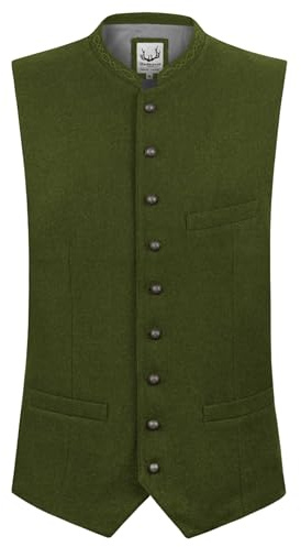 Stockerpoint Devito Herren Trachtenweste, Grün, 46