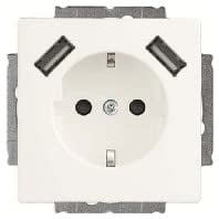 Voltking Busch-Jaeger 20 EUCB2USB-884 SCHUKO®-/2x USB-Steckdose Studioweiß matt 2CKA002011A6277