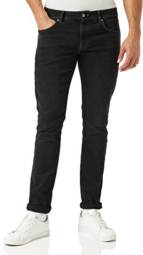 HACKETT LONDON Herren Black Denim Jeans, Schwarz, 40W/32L