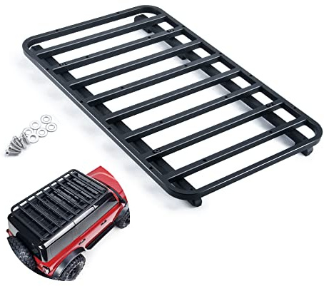 MORLORDY Metal RC Roof Rack Luggage Rack Set for 1/10 Scale RC Crawler Car TRX4 2021 Bronco Upgrades