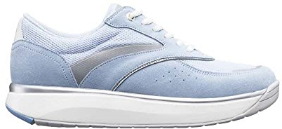 JOYA Sydney II Light Blue, Damen Sneaker mit Veloursleder und Mesh-Obermaterial, hellblau, 39 2/3