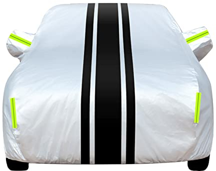 Autoabdeckung Vollgarage für Volkswagen Golf 7 R Golf 7 Golf 7 GTI Golf 7 GTD Golf 7 GTE, Autoabdeckung Allwetter Auto Abdeckung UV-Schutz Staubdicht Outdoor Vollgarage Auto Abdeckplane(Color:E,Size: