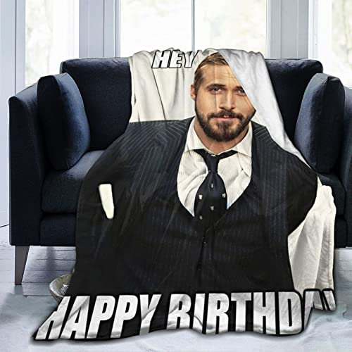 LOUJIN Ryan Gosling Meme Decke, leichte, ultraweiche und bequeme Flanelldecke, Mikrofaser-Fleecedecke, Anti-Pilling-Plüschdecke für Couch, Bett, Sofa