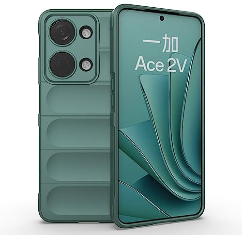SEAHAI Funda para OnePlus Nord 3 5G Estuche, [Diseño de Bolsa de Aire Anticaída] Robusto Carcasa de Suave Silicona Ligera PC + TPU Bumper Anti-caída Rubber Caso - Verde