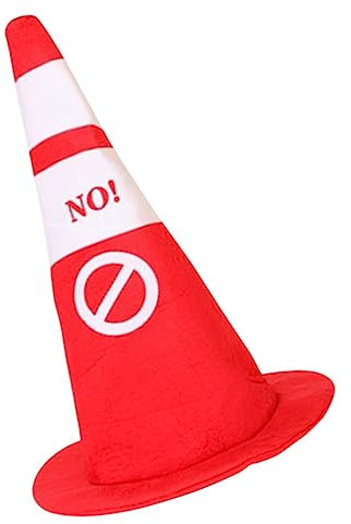 PLAFOPE Verkehrskegelförmige Cosplay-mütze Plüsch-verkehrskegel-mütze Party Für Jungen Und Mädchen Erwachsene