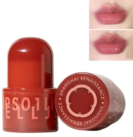 Hezhuang Lip Jelly, Milk Makeup Jelly Tint, Jelly Hydrating Lip Gloss, Long Lasting Lippenstift, Feuchtigkeitsspendender Lip Oil, Getönter Jelly Lipstick Lippenbalsam (J04)