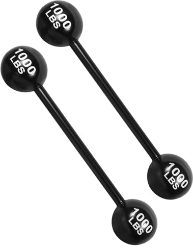 Hartop Riesige aufblasbare Kurzhantel, Barbell, Karneval, Zirkus, Dekoration, Cosplay, Gewichte, Strongman, Kostüm, Partyzubehör, Foto-Requisiten, 2 Stück