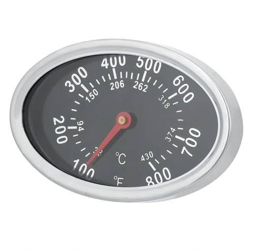 VIFERR BBQ Thermometer Edelstahl Röstthermometer Grill Thermometer für Grills, Ofen, Smoker, Räucherofen und Grillwagen, Analog, Grillzubehör (Anzeige: Celsius und Fahrenheit)