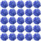 FagusHome 30 teste di fiori artificiali di ortensia, 18 cm, con steli, fiori finti, per decorazioni (azzurro)