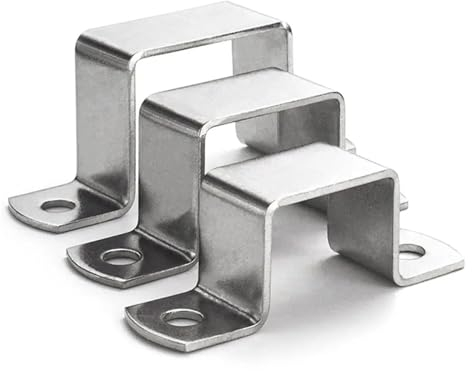 Abrazadera de tubo cuadrada de 100x100 mm Abrazadera de manguera de acero inoxidable Abrazadera de manguera en forma de M Rectángulo cuadrado en forma de U Tubo a caballo Clip de silla Hebilla Aro de