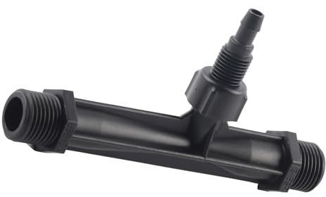 HOKZYHOUSE Kits de Riego por Goteo Negros, 1/2 Pulgadas, 3/4 Pulgadas, 1 Pulgada, Tubo de Riego, Mezclador de Fertilizante, Inyector, Herramienta Agrícola de Plástico(G3/4 six points)