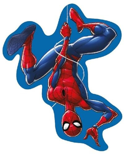 ILS I LOVE SHOPPING Cuscino 3D Shaped Sagomato peluche per Bambini in Poliestere con la Forma sagoma Personaggio (per SPIDERMAN)