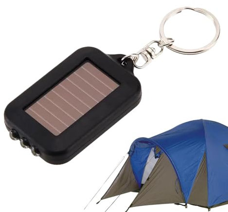 Lampe de poche porte-clés LED, lampe de poche porte-clés | Lampe de poche porte-clés LED compacte à énergie solaire | Fournitures d'éclairage extérieur de poche, lampe torche portable avec batterie in